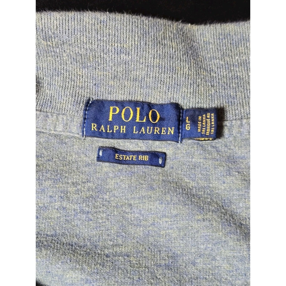Polo‎ Ralph Lauren Men's Size Large 1/4 Zip Cotton Pullover Sweater Green - Picture 3 of 7